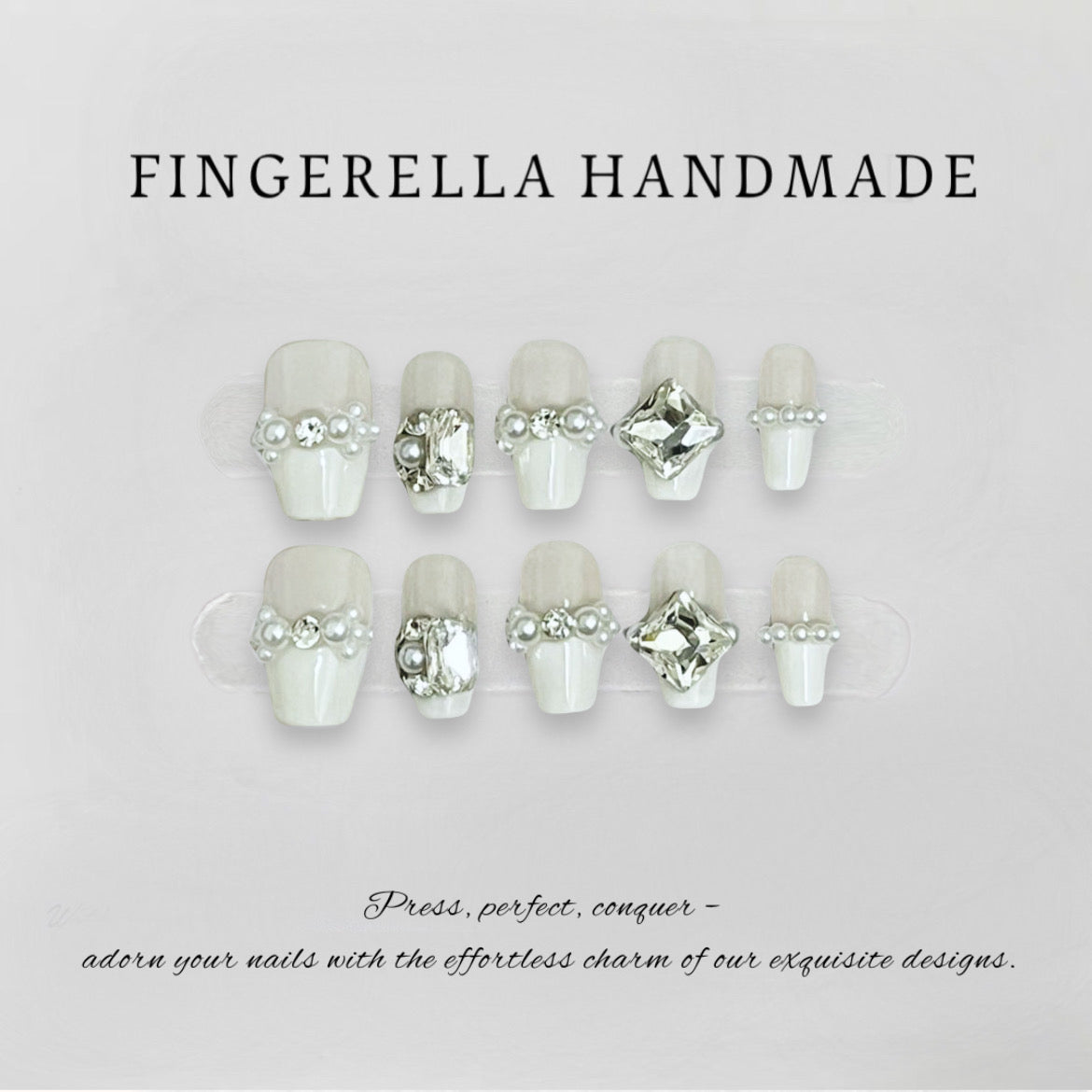 Diamond Luxe Crystal | Handmade Press-On Nails