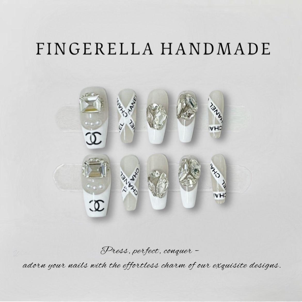 Elegance Canvas Channel | Handmade Press-On Nails