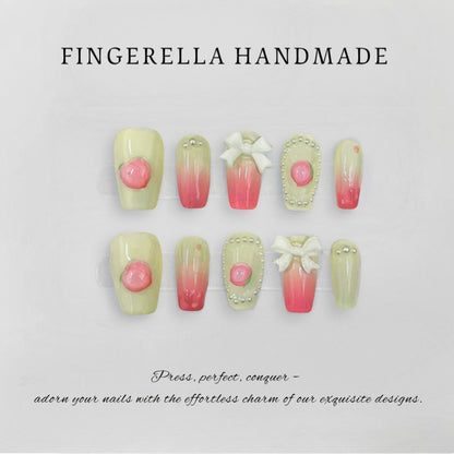 Peach Pudding | Handmade Press-On Nails