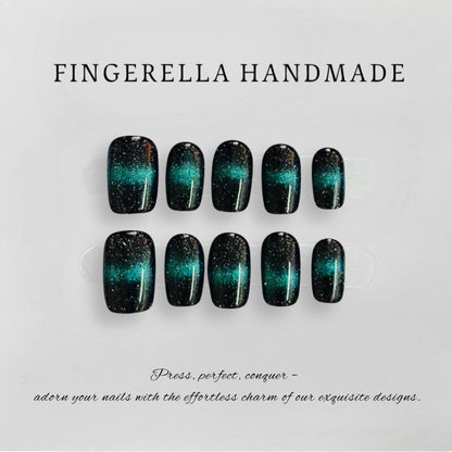 Midnight Navy | Handmade Press-On Nails