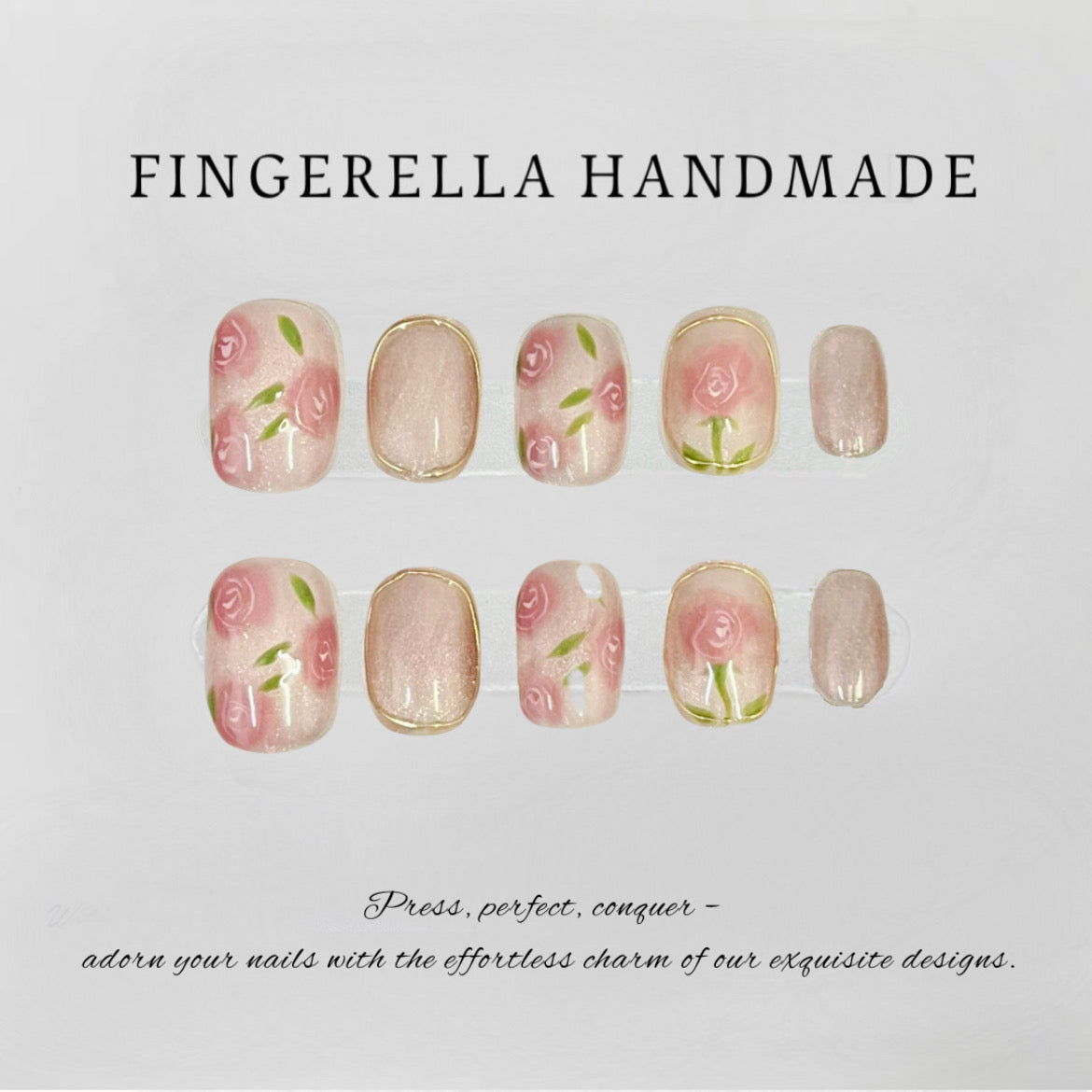 Pinky Blossom | Handmade Press-On Nails