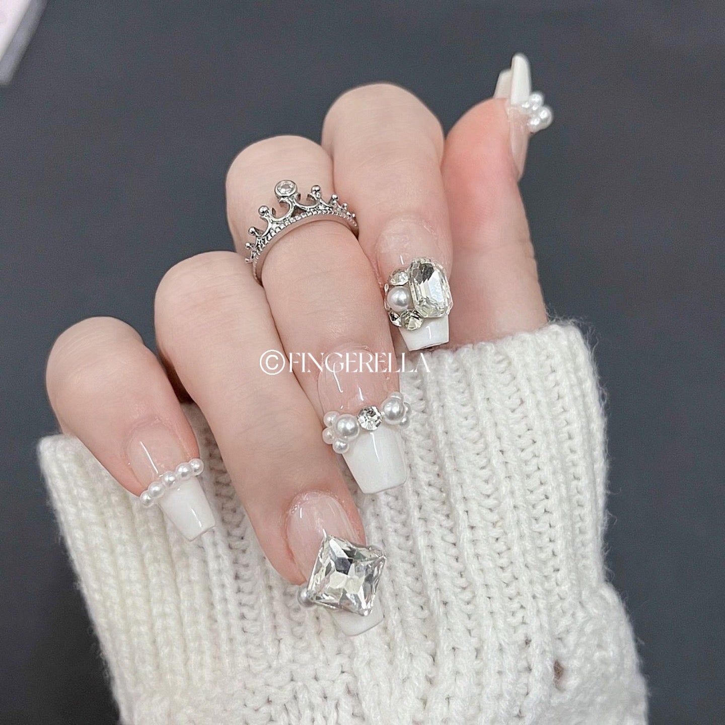 Diamond Luxe Crystal | Handmade Press-On Nails