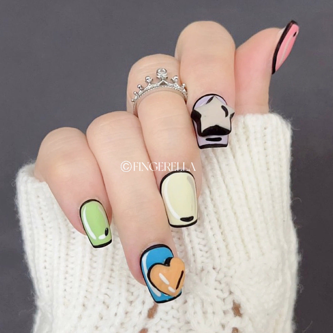 Toon Spectrum | Handmade Press-On Nails