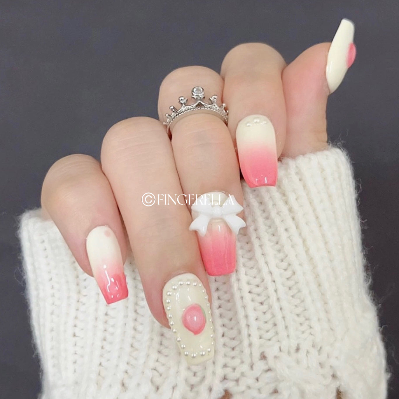 Peach Pudding | Handmade Press-On Nails