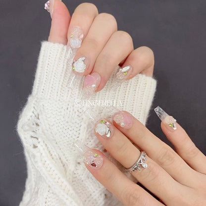 Love Of Camellia | Handmade Press-On Nails