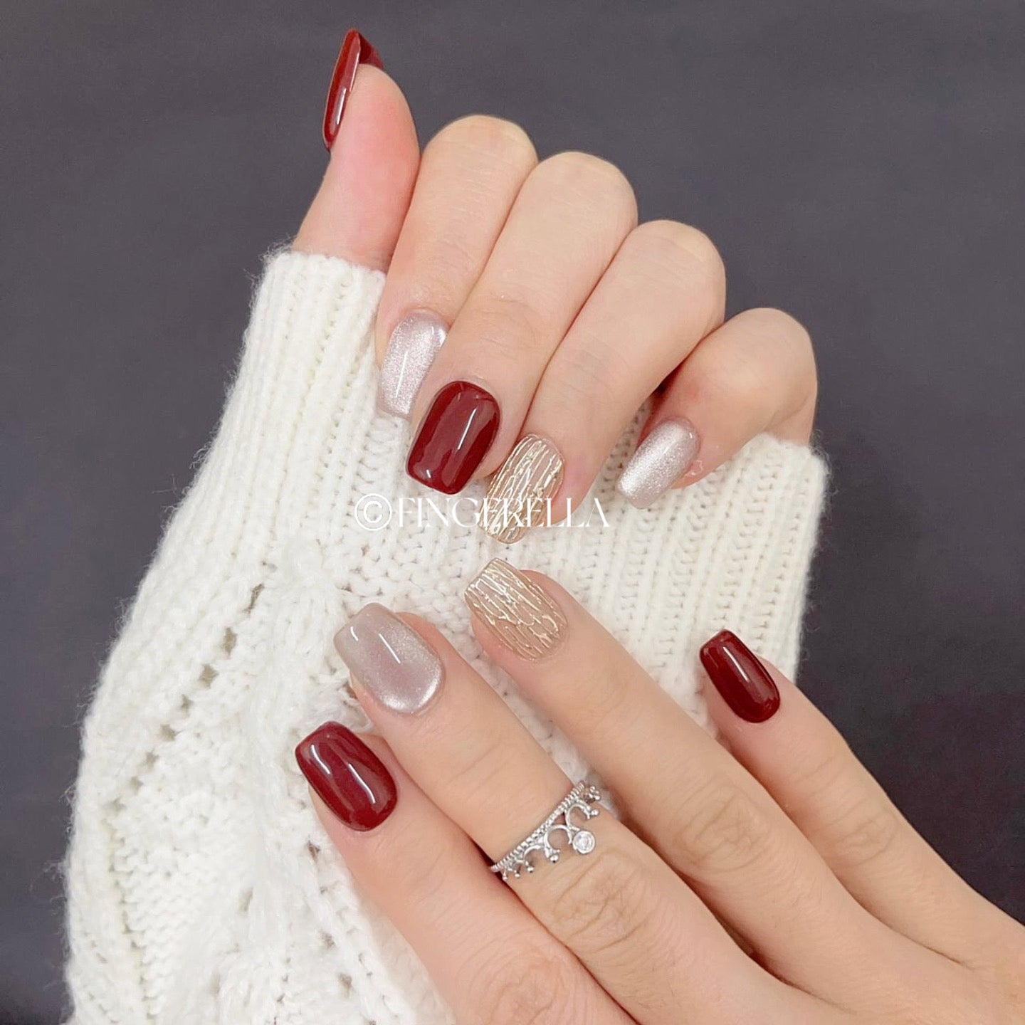 Lady In Red | Handmade Press-On Nails