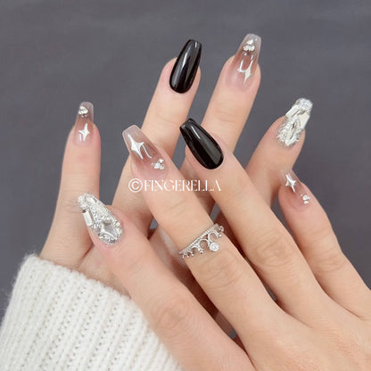 Twilight Diamond | Handmade Press-On Nails