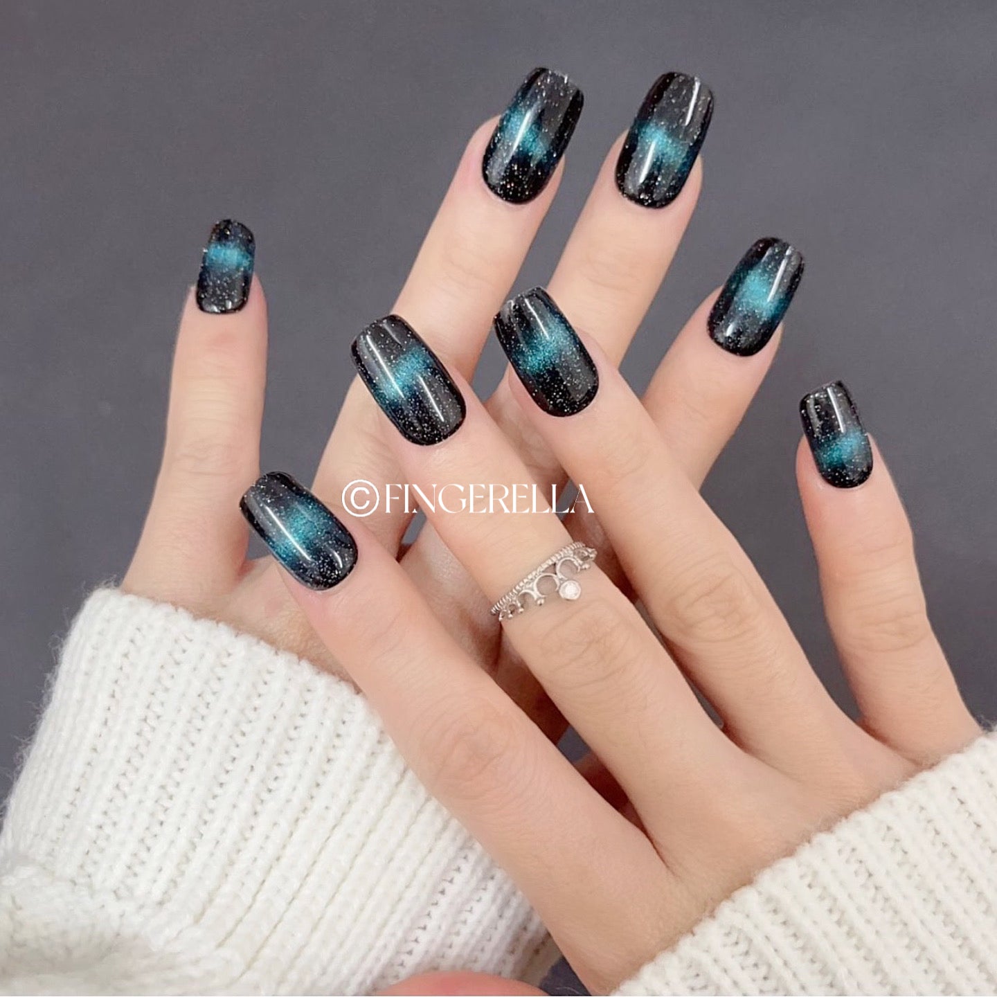 Midnight Navy | Handmade Press-On Nails