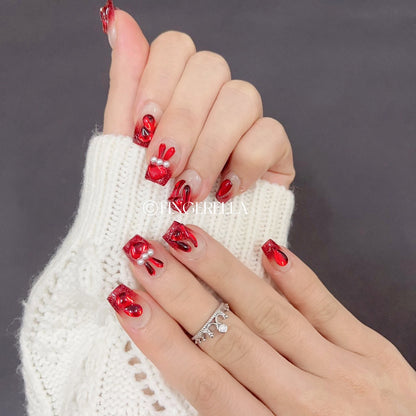 Ruby Hare | Handmade Press-On Nails