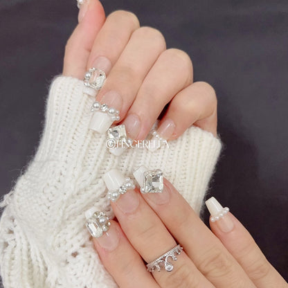 Diamond Luxe Crystal | Handmade Press-On Nails