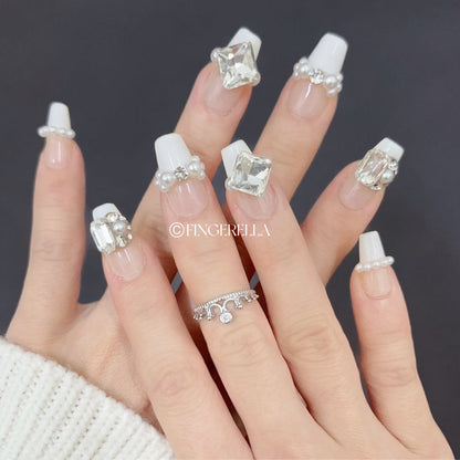 Diamond Luxe Crystal | Handmade Press-On Nails