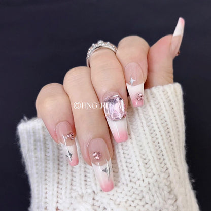 Pinky Starburst | Handmade Press-On Nails