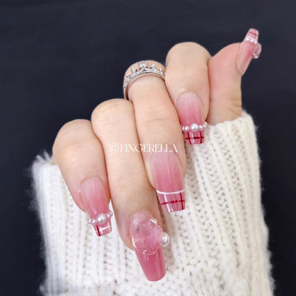 Pink Horizon Blend | Handmade Press-On Nails