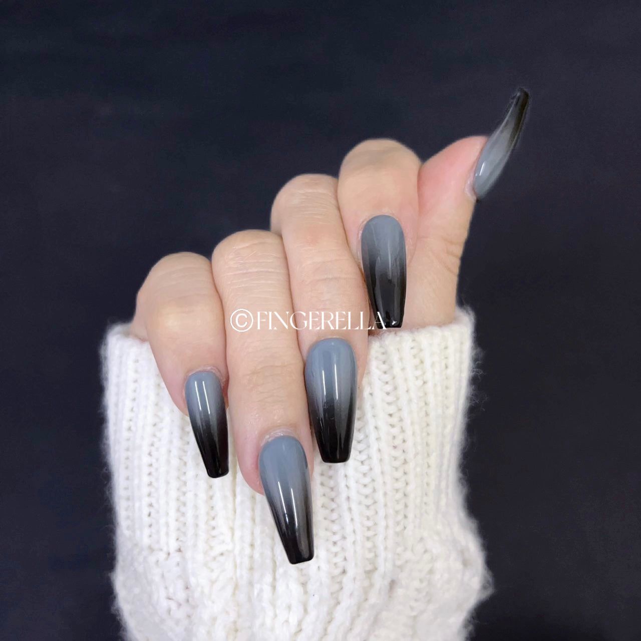 Shadow Mist Nails| Handmade Press-On Nails