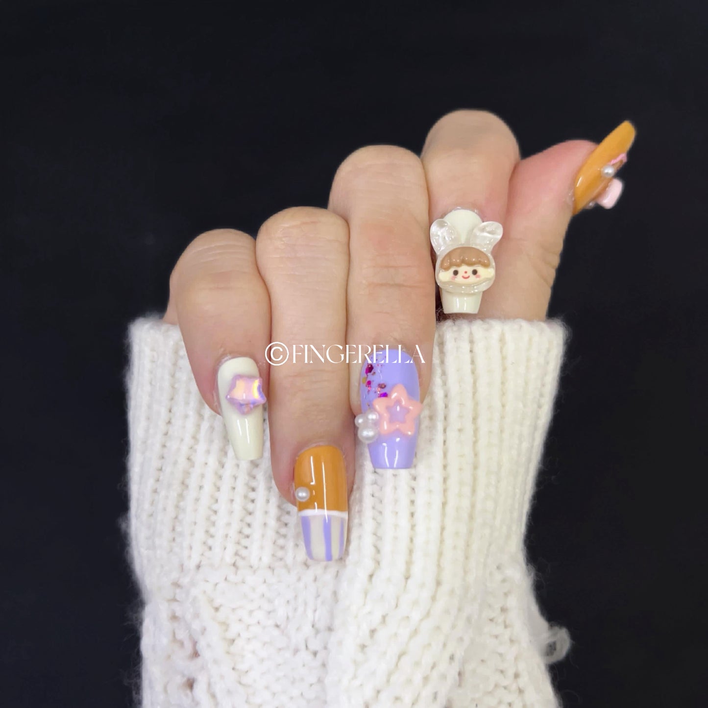 Cutie Pie | Handmade Press-On Nails